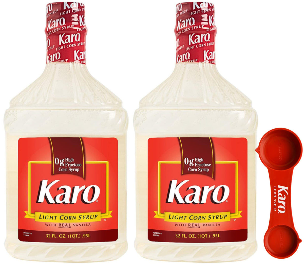Light Corn Syrup with Real Vanilla by KARO – 3 Piece Set, Pack of 2