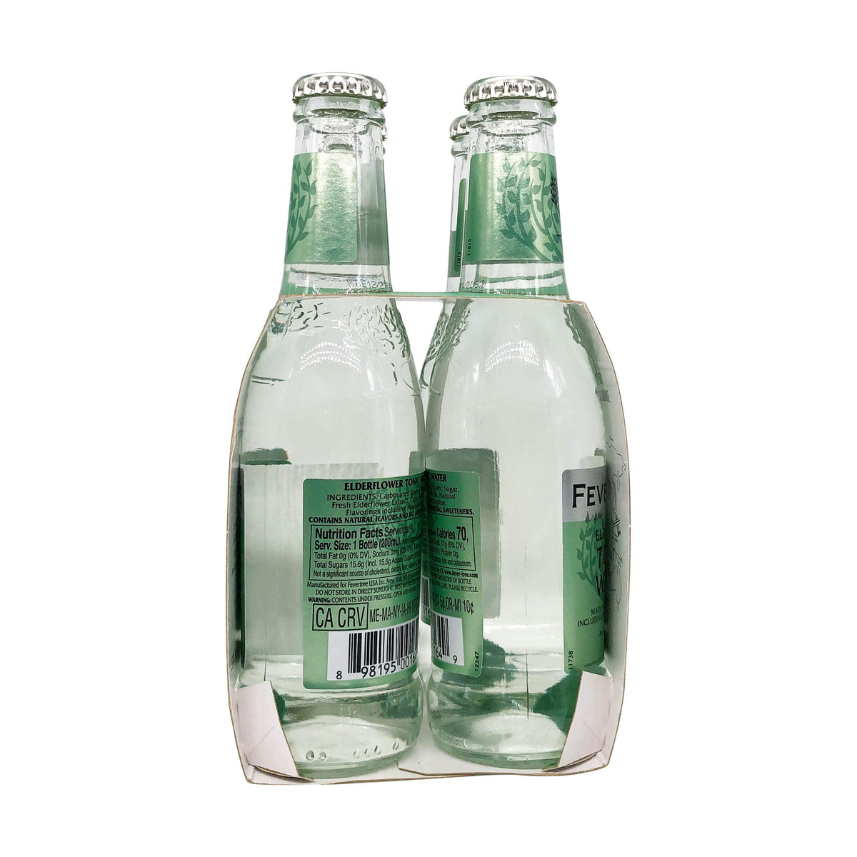Tonic Water Elderflower, 6.8 Fl Oz, 4 Pack by Fever-Tree – 6.8 Fl Oz (Pack of 4), Pack of 4, Model 0898195001656