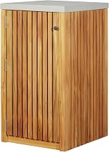 Crafters and Weavers Eclipse Outdoor Solid Teak Wood Cabinet in Natural