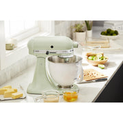 5 Quart Stand Mixer Bowl by KitchenAid – 5 Quart, Stainless Steel, White, Model KSM5SSBWH