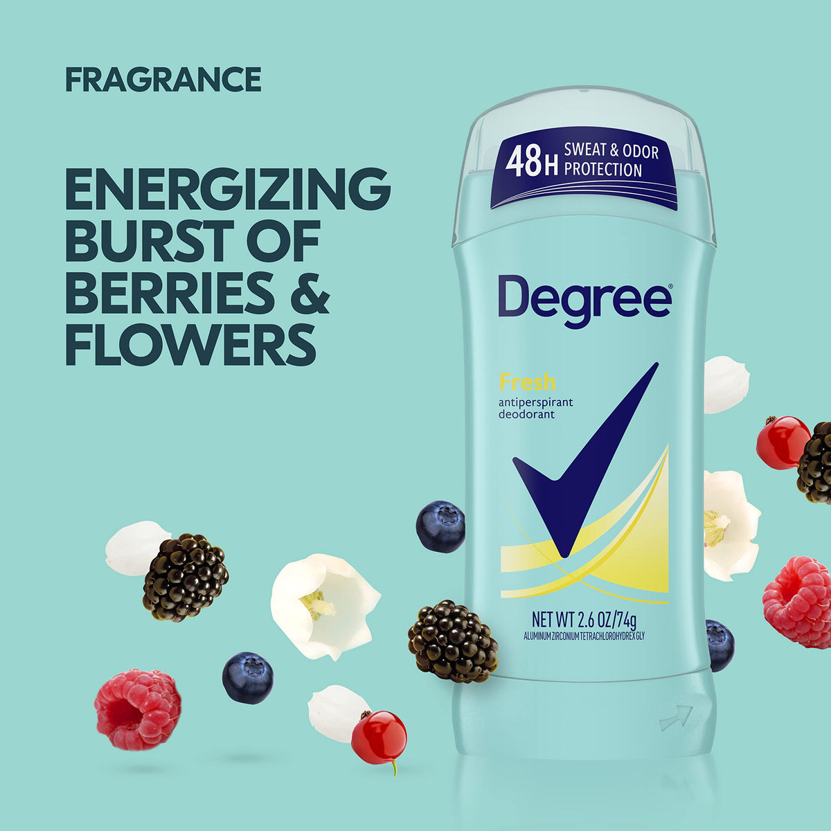 Degree 2.6 Ounce (Pack of 6) / Fragranced / blue Antiperspirants