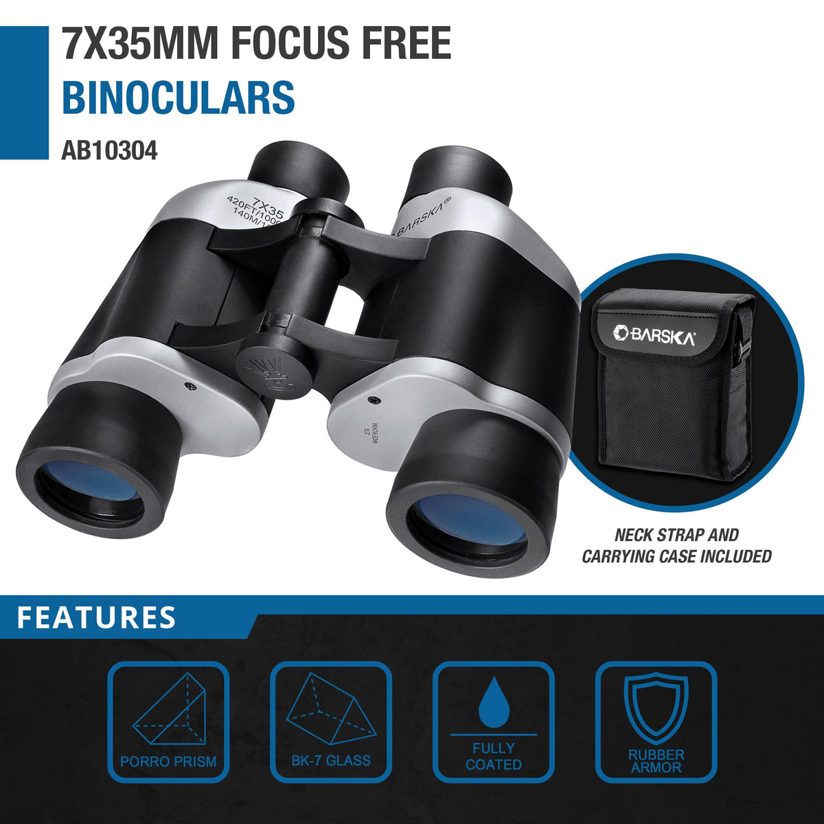 Barska Black / 7x35mm / 7x35 Binoculars