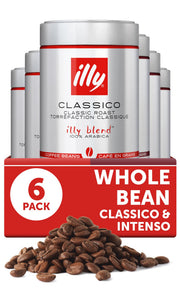 illy Classico/Intenso / 8.8 Ounce (Pack of 6) / Whole Bean Coffee