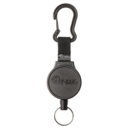MID6 Retractable Carabiner Keychain by KEY-BAK – 36" (Pack of 1), Polycarbonate, Black, Model 0006-011