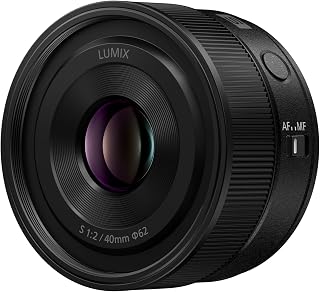 Panasonic LUMIX S Series Camera Lens - 40mm F2 Compact Prime L-Mount Lens - S-S40, (Black) | S-S40