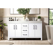Elegant Kitchen and Bath 60" Double Bathroom Vanity in White by Elegant Lighting – unspecified, Wood, White, Model VF60660DWH
