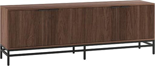 Henn&Hart 70" TV Stand for TVs up to 78", Medium Walnut