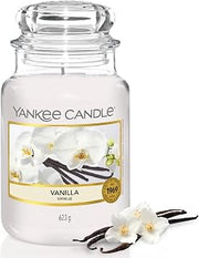 Yankee Candle Vanilla Large Jar Candle, White