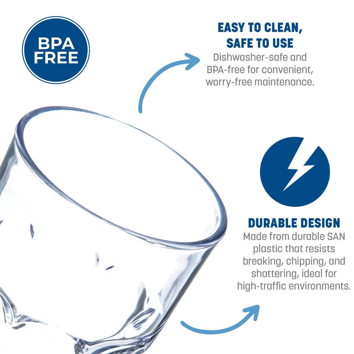 Carlisle FoodService Products 20 Ounces / 24 Pack / Clear Tumblers & Water Glasses