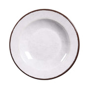 Round Crackle Pasta/Soup Bowl by Elite Global Solutions – 18 oz., 18 fluid_ounces, Melamine, White, Pack of 6
