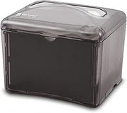 San Jamar Venue® Napkin Dispenser for Restaurant Tabletop, 200-250 Napkins, Mini Interfold, Black