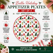 10 Strawberry Street Retro Bauble White / 6" / Retro Appetizer Plates