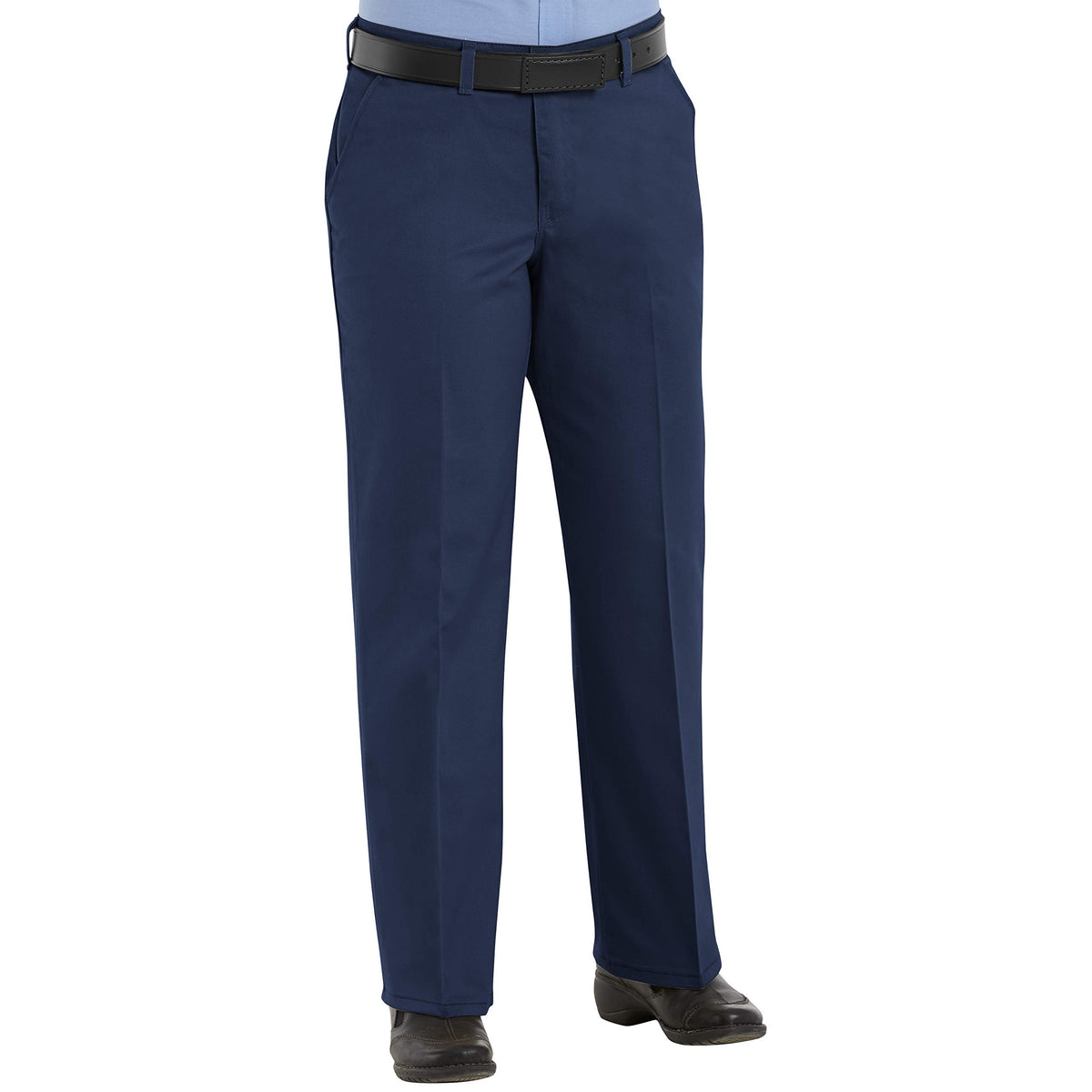 Women's Plain Front Cotton Work Pant by Red Kap – Cotton, Navy, Model PC45NV 20 32