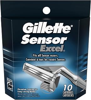 Gillette Mens Sensor Cartridges 10 Count (6 Pack)