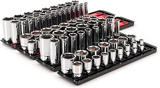 TEKTON 1/2 Inch Drive 6-Point Socket Set, 78-Piece | SHD92215