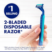 Mens Sensor Plus 2 Razor Disposable 10 Count (Pack of 2) by Gillette – 10 Count (Pack of 2), Chromium, Blue, Pack of 2, Model 11579