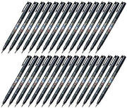 Tombow Fudenosuke Brush Pen (GCD-112), Soft Tip, Black Body, Value Set of 30