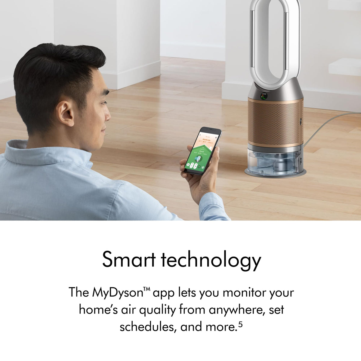 Purifier Humidify+Cool PH2 De-NOx​ by Dyson – large, Plastic, White/Gold, Model 544589-01