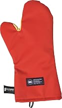 San Jamar CTC13 Cool Touch Conventional Oven Mitt Heat Protection up to 500° F, 13" Length, Red