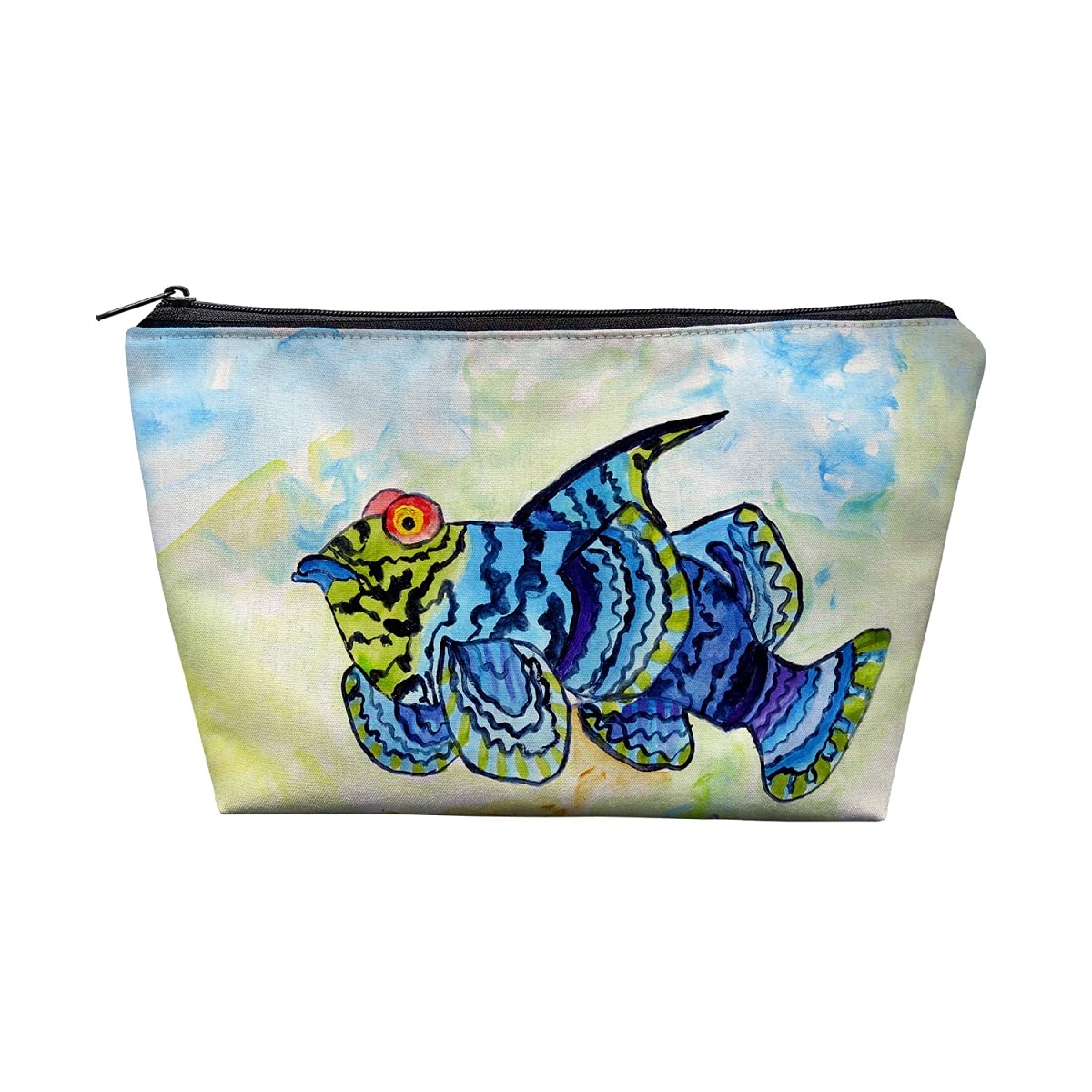 8.5 x 6 in. Google Eye Pouch Multicoloured by Betsy Drake – Size 85, Fabric, Multicoloured, Model PC1144