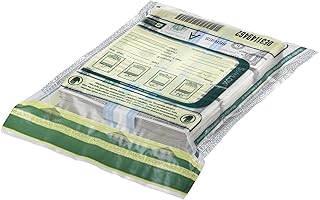 ControlTek SafeLok 9" x 12", Clear, 100 Bags, Tamper-Evident Deposit Bags for Cash Handling & Valuables, Moisture, Heat and Cold Sensitive Ink, Tear-Off Receipt + Large Barcodes 585087