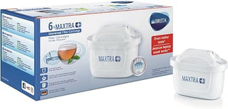 Brita MAXTRA+PACK6 Pitcher and 6 Water Filters, Copper, White