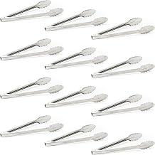 Adcraft Extra Heavy Utility Tongs, 12", Pack of 12, in Stainless Steel (XHT-12)