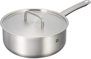 ツヴィリングJ.A.ヘンケルス(Zwilling J.A. Henckels) Zwiiling 66241-240 Moment Deep Frying Pan (with Lid), 9.4 inches (24 cm), Saute Pan, Single-Handed Pot, Fluorine Coating, 3-Layer, Induction Compatible