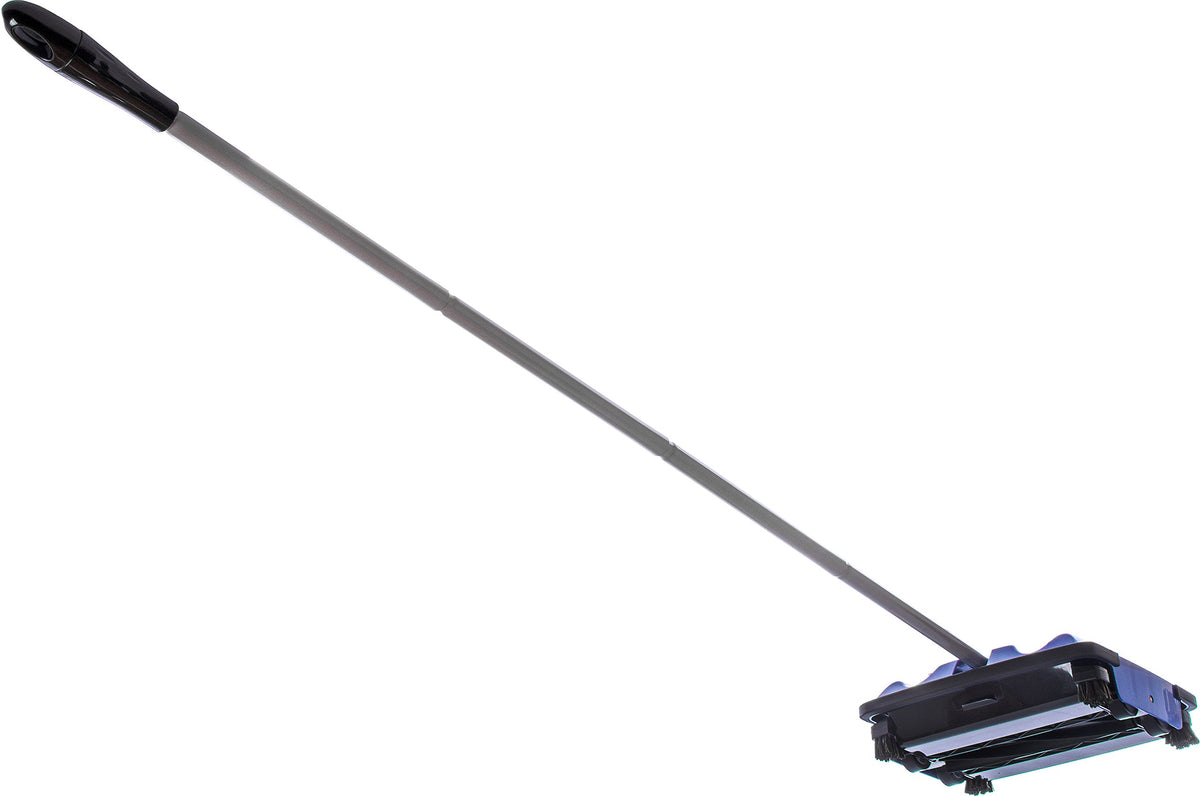 Carlisle FoodService Products Duo-Sweeper Rubberized Carpet and Floor Sweeper – Efficient Manual Cleaning for Restaurants with Low Pile Carpets – Broom