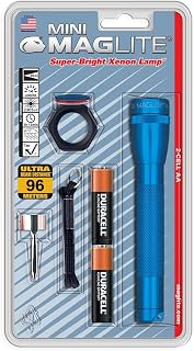 MagLite Mini Incandescent 2-Cell AA Flashlight Combo, Blue