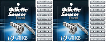 Sensor Excel Men's Razor Blade Refills by Gillette – 10 Count (Pack of 2), Pack of 2, Model 208483