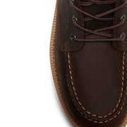 Men's Britton Falls Moc-Toe Waterproof Lace Up Boot by Timberland – 12, Leather, Dark Brown Full Grain