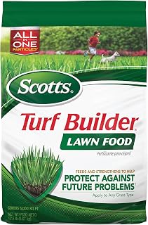 Scotts Turf Builder Lawn Food, 12.5 lbs. | Fertilizer for Grass, For All Grass Types, Covers 5,000 sq. ft.