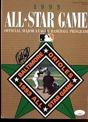 Lawrence Taylor/Phil Simms Autographed 1993 GAMEDAY Magazine JSA Authentic