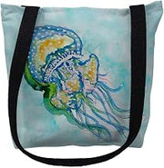 Betsy Drake Jelly Fish Medium Tote Bag 16x16