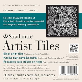 Strathmore Artist Tiles 6"X6" 30/Pkg-Black -62105974