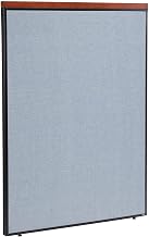Global Industrial Office Partition Panel, Blue, 48.25 Inch Width x 61.5 Inch Height, 1 Piece, Designed for Office Cubicle and Workspace Efficiency