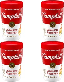 Campbell's Chicken & Star Shaped Pasta Sipping Soup, 10.75 Oz (4 Pack)
