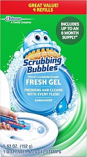 Scrubbing Bubbles Fresh Clean Toilet Cleaning Gel Discs, 24 count, 5.36 o