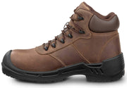 Mens 6 Brown MaxTRAX Composite Toe WP SRO Boot 12.0 EW by SR Max – 12 X-Wide, Leather, Brown, Model Lewiston