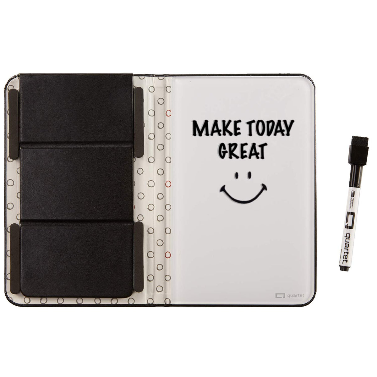 Quartet Black / Portable Notepad / 5"W x 8"H Dry Erase Boards