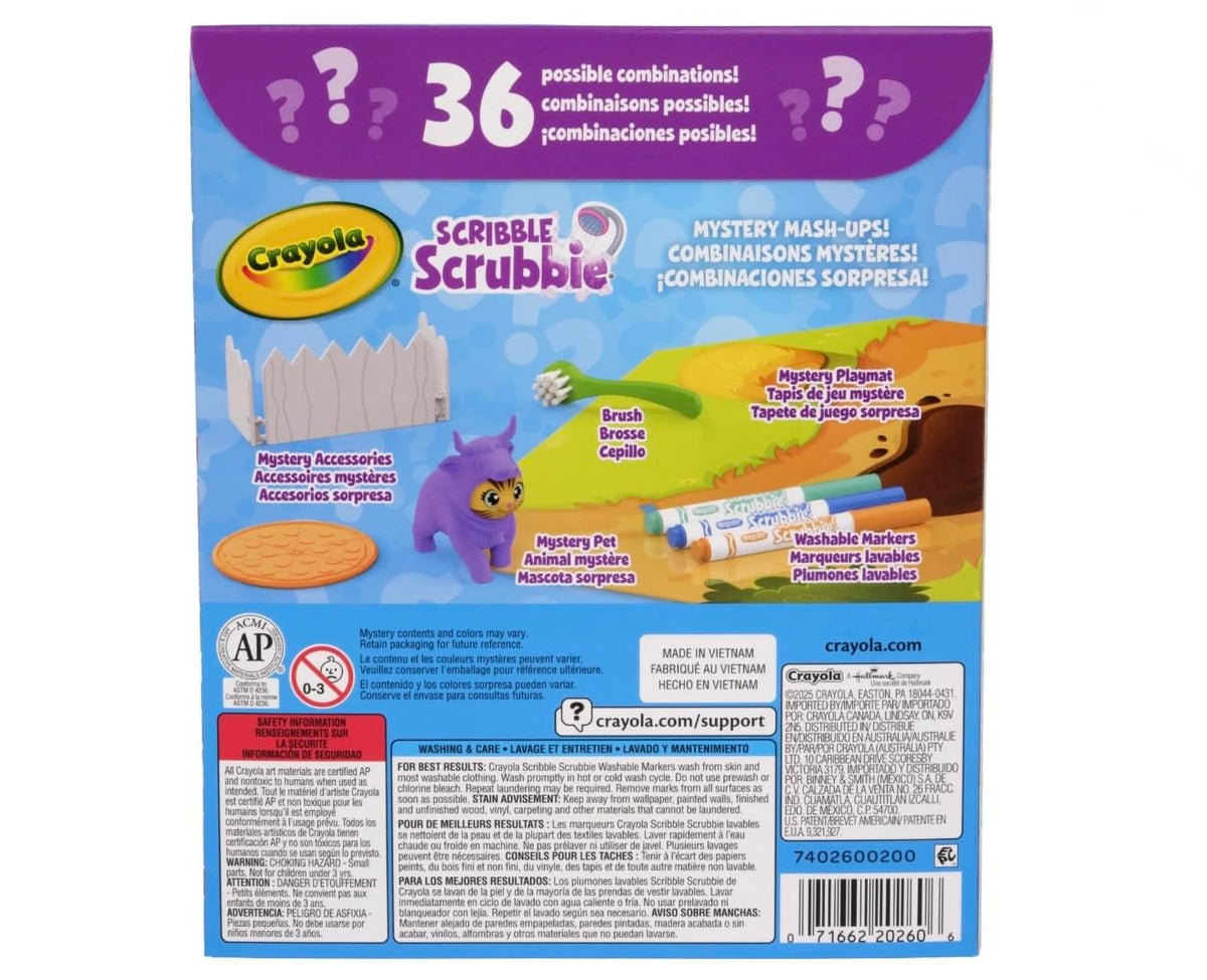 Scribble Scrubbie Mystery Mash-Ups by Crayola – Standard, Crayola, Multicolor, Model Crayola