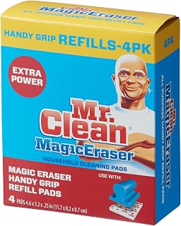 Mr. Clean Magic Eraser Handy-Grip All Purpose Refill Pads, White (Pack of 4)