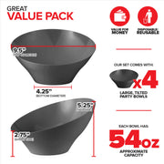 Stock Your Home Black / 20 oz / Modern Bowls