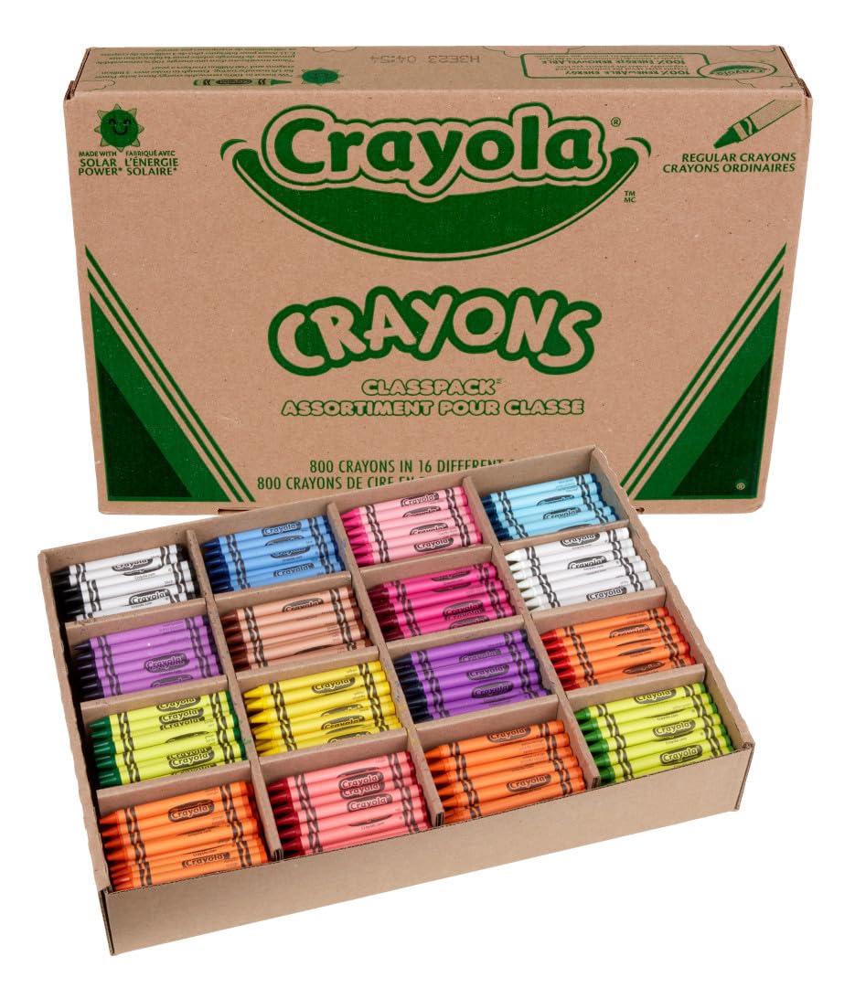 Crayon Classpack by Crayola – 800 Count (Pack of 1), Wax, Model 68-8024