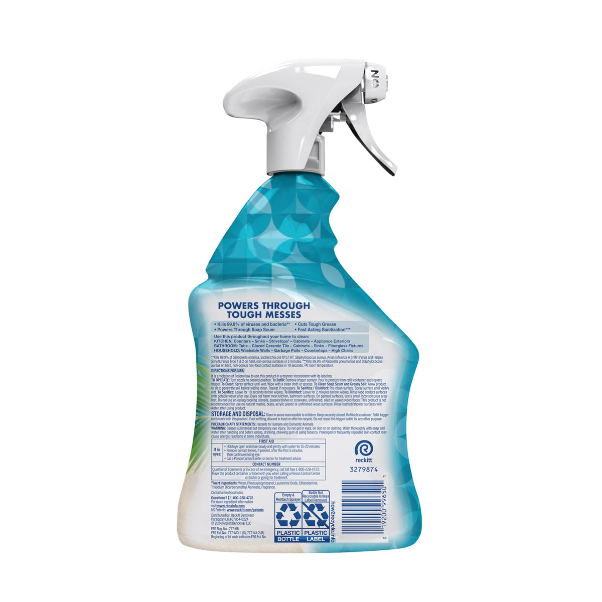 Lysol 32 Fl Oz (Pack of 1) / Coconut & Sea Minerals / Blue All-Purpose Cleaners