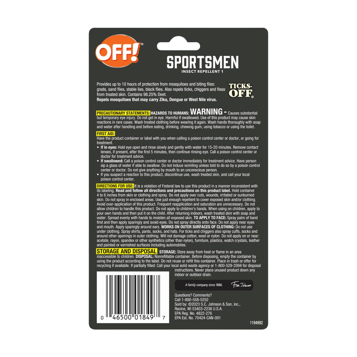 Deep Woods Insect Spray 1 Ounce (Pack of 2) by OFF! – 1 Ounce (Pack of 2), Pack of 2, Model 01849