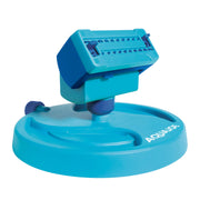 P2 20-Nozzle Mini Gear-Driven Oscillating Sprinkler on Sled Base by Aqua Joe – Rubber, BLUE, Model BDL-A0138