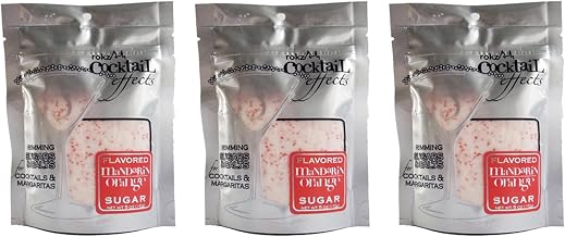 Rokz Mandarin Orange Cocktail Sugar, drink rimmer (3 Pack)