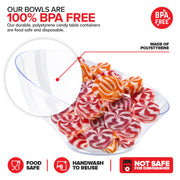 6oz Clear Plastic Serving Bowls (8 Pack) Small Disposable Candy Dishes by Stock Your Home – 6 oz, 6.0 ounces, Plastic, Clear, Pack of 8